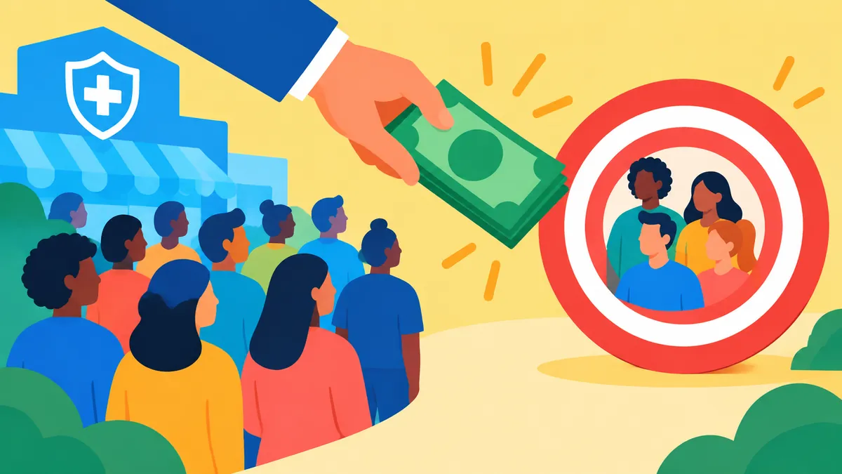 ACA $500 Payments Have Started, but Most Marketplace Enrollees Are Not the Target - original conceptual illustration