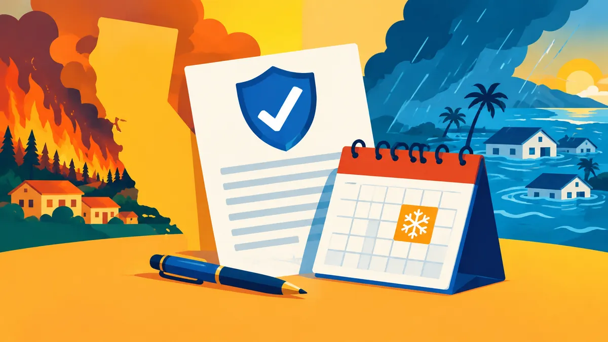 California Signs Tougher Disaster-Claims Rules, but They Start in January - original conceptual illustration
