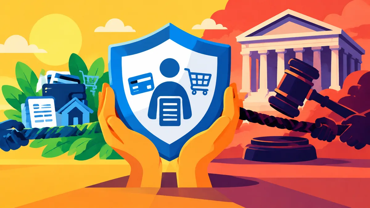 CFPB Funding Ruling Protects a Consumer Tool, but the Court Fight Continues - original conceptual illustration