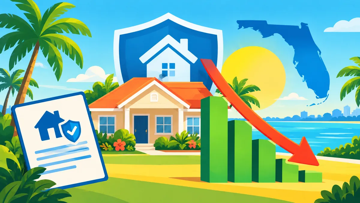 Florida Clears Four Home Insurance Rate Cuts. Will Your Renewal Be Cheaper? - original conceptual illustration