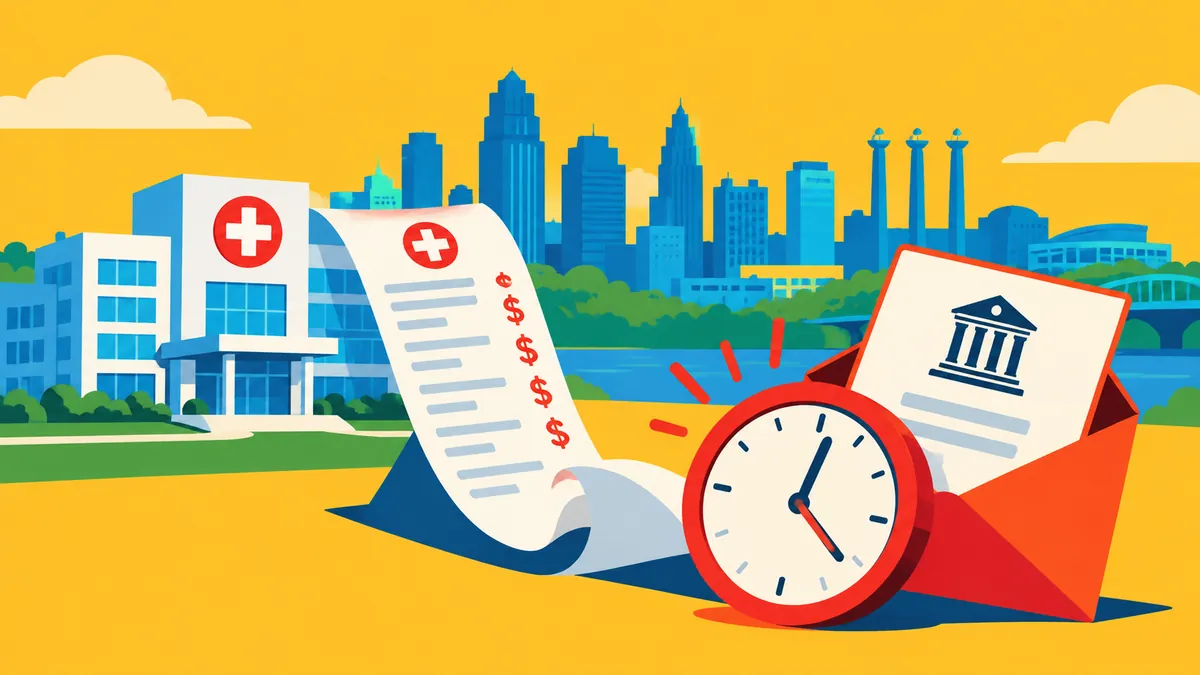 Kansas City Debt Reporting Shows Why a Hospital Summons Cannot Wait - original conceptual illustration