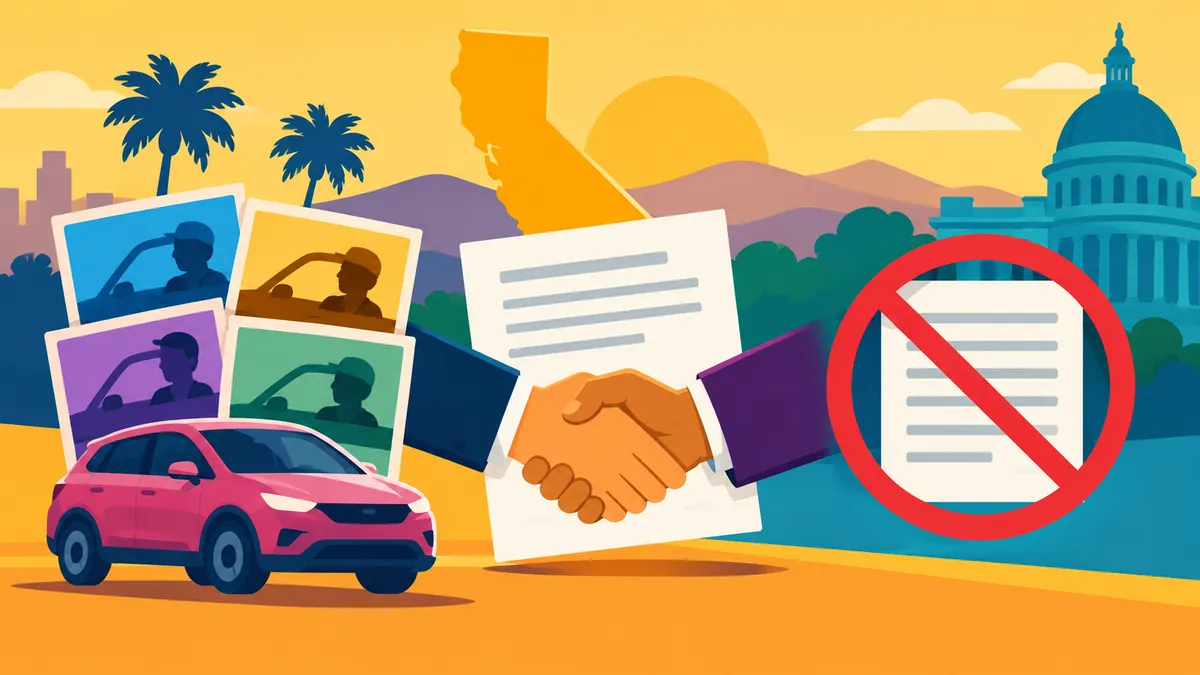 California Lyft Deal Covers Past Driver Work, Not a New Classification Rule - original conceptual illustration