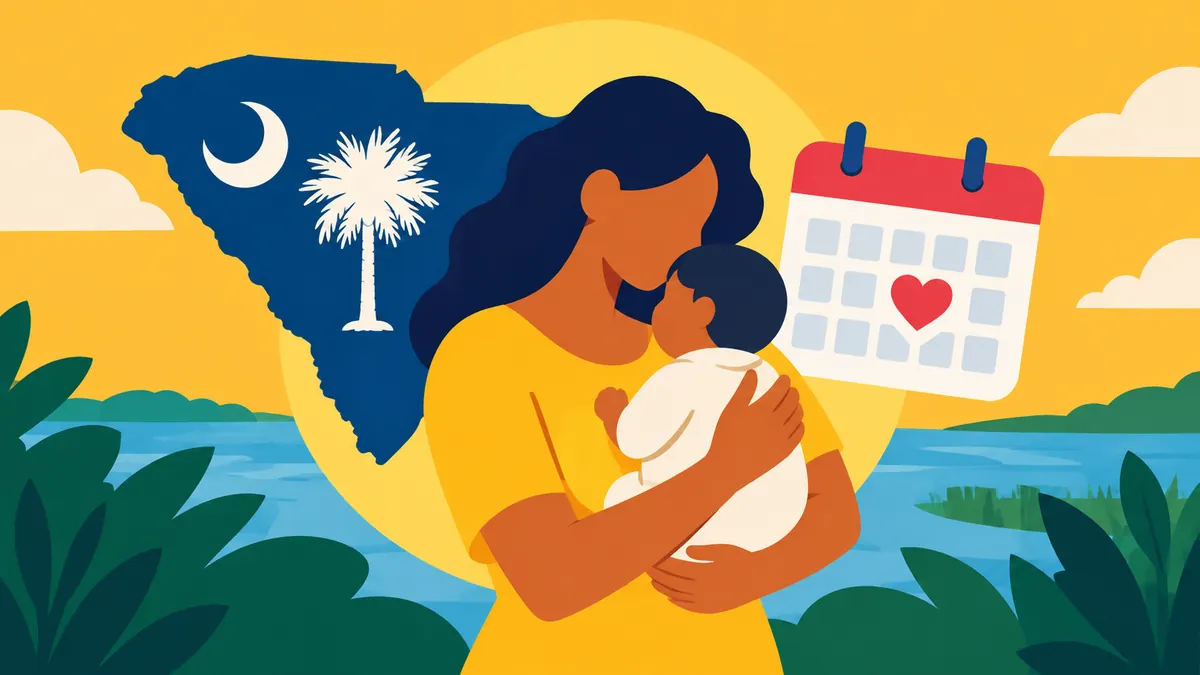 South Carolina Adds Paid Leave for More State Parents - original conceptual illustration