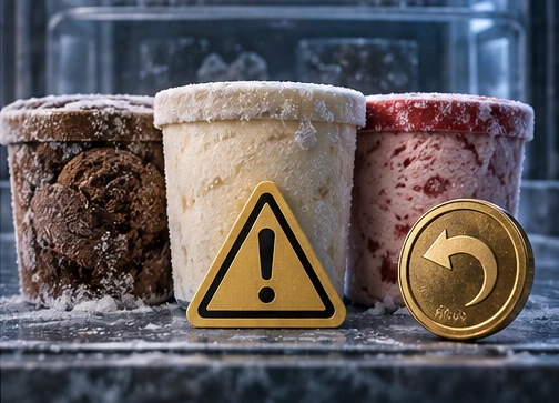 Stewart's Ice-Cream Recall Offers Store Returns for a Full Refund - conceptual editorial illustration