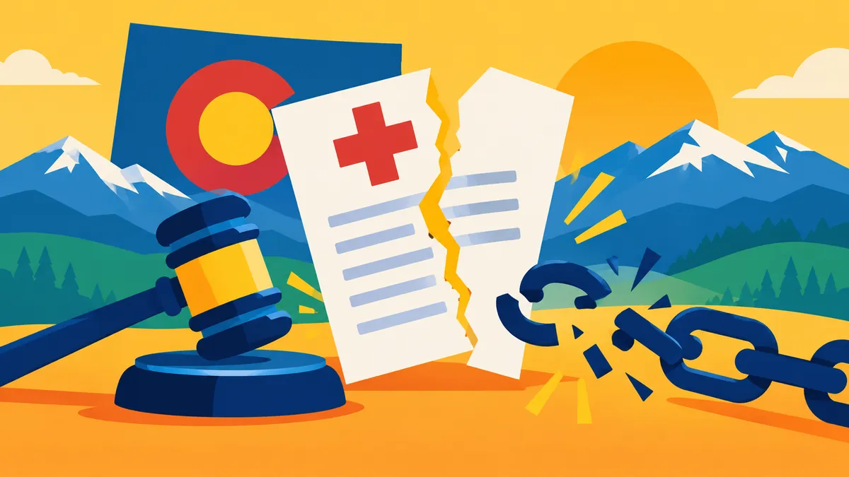 Colorado Medical-Debt Deal Undoes Default Judgments on 44 Accounts - original conceptual illustration
